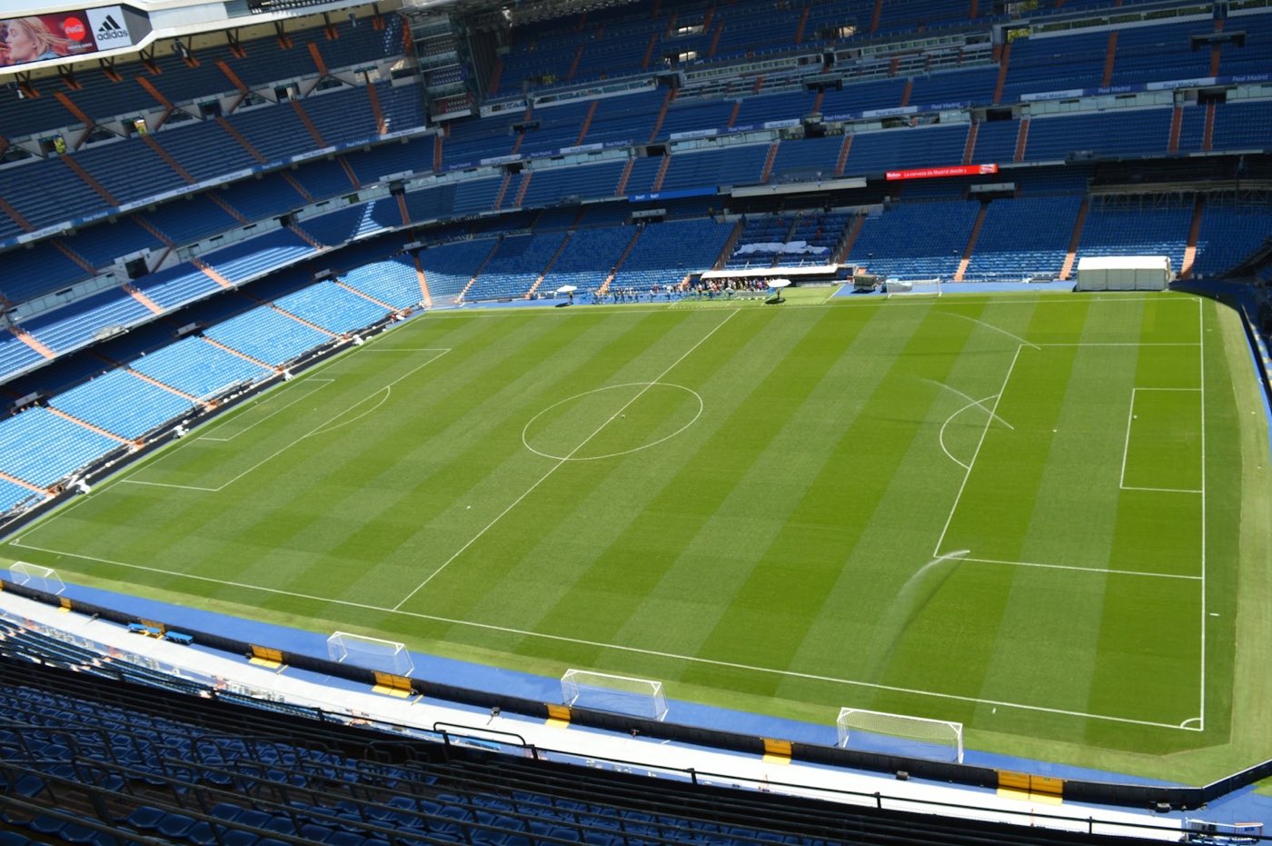 A football stadium and pitch — illustrative archive photograph